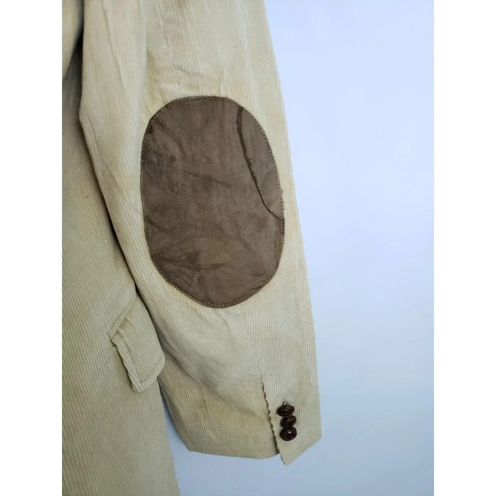 CCC Western Wear Men's Tan Corduroy Jacket Coat size L 42 Made in Poland X48
